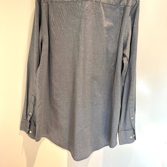 Banana Republic Relaxed Fit Long Sleeve Button Down Shirt Size L 100% Cotton - Picture 5 of 7